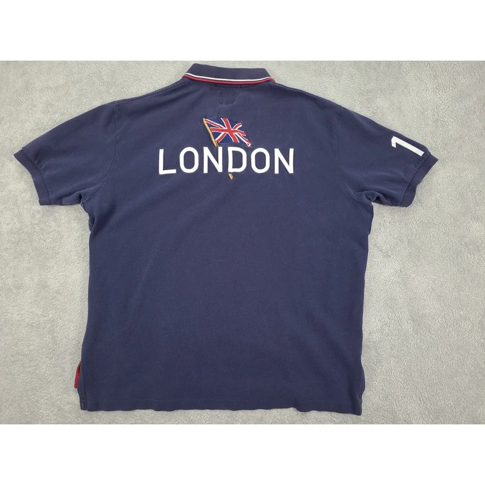 Polo Ralph Lauren Mens XL Navy 2012 US Olympic Team Big Pony Polo Shirt